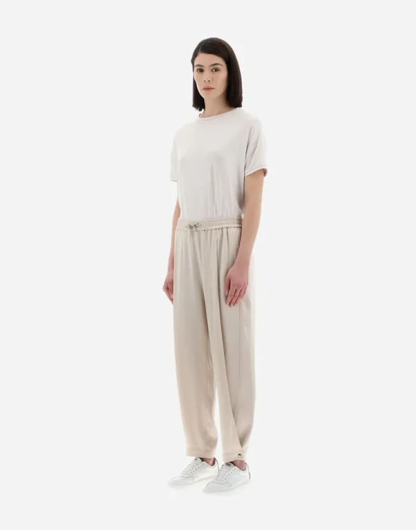 Pantaloni Resort In Satin Effect>Herno Cheap