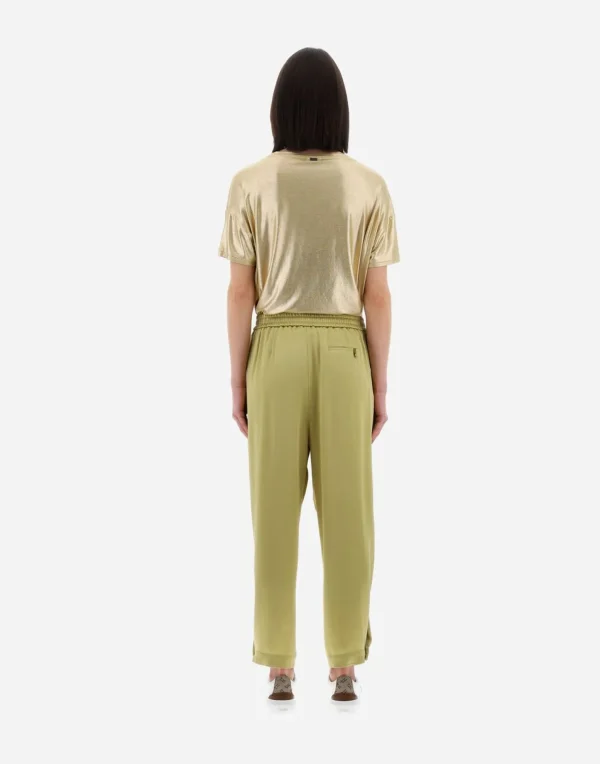 Pantaloni Resort In Satin Effect>Herno Cheap