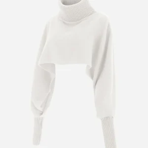 Soft Poncho Resort Cropped>Herno Outlet