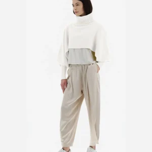 Soft Poncho Resort Cropped>Herno Outlet