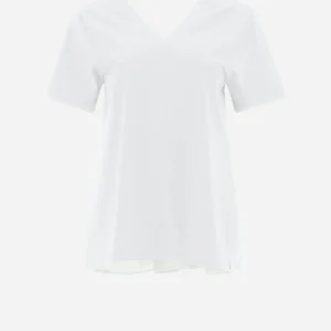 T-Shirt Con Scollo A V In Chic Cotton Jersey E New Techno Taffeta'>Herno Shop