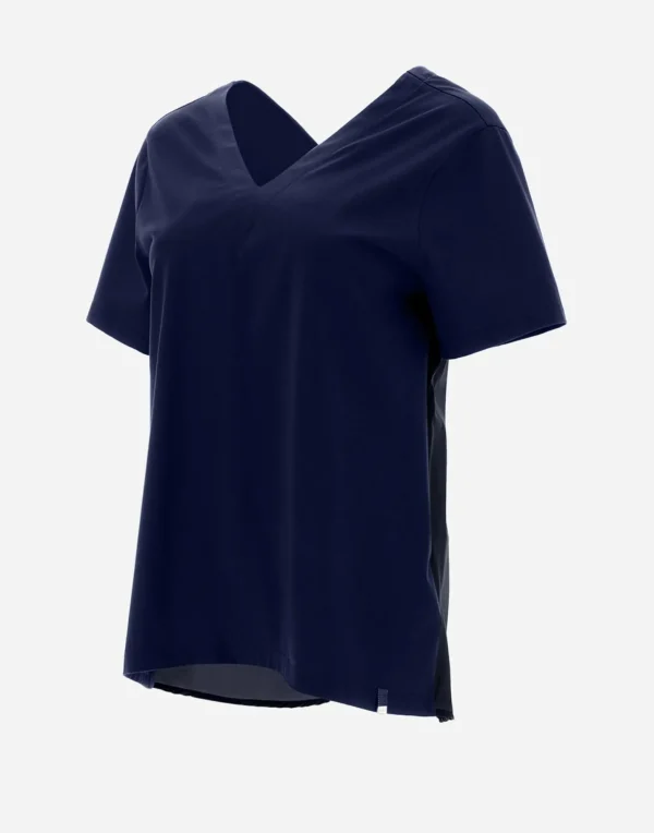 T-Shirt Con Scollo A V In Chic Cotton Jersey E New Techno Taffeta'>Herno Outlet