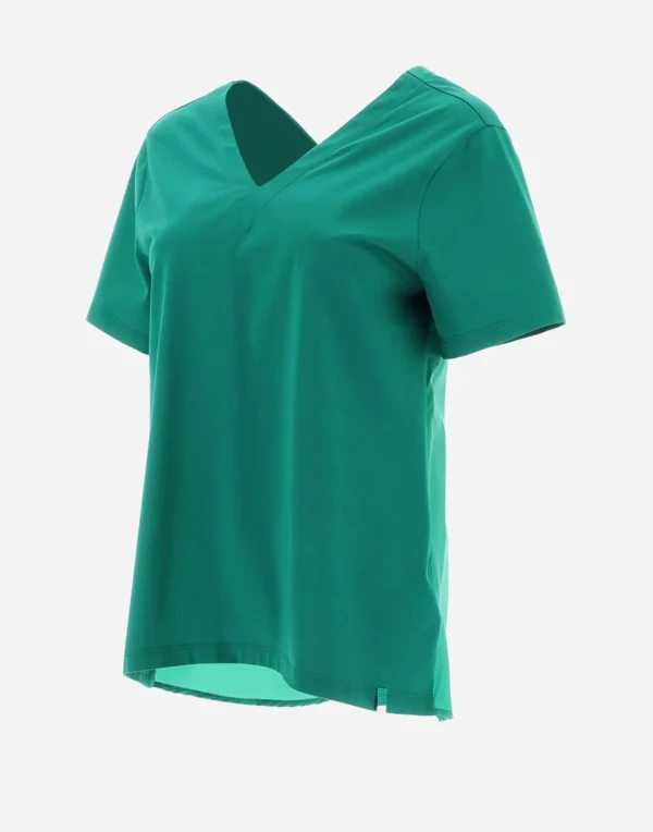 T-Shirt Con Scollo A V In Chic Cotton Jersey E New Techno Taffeta'>Herno Discount