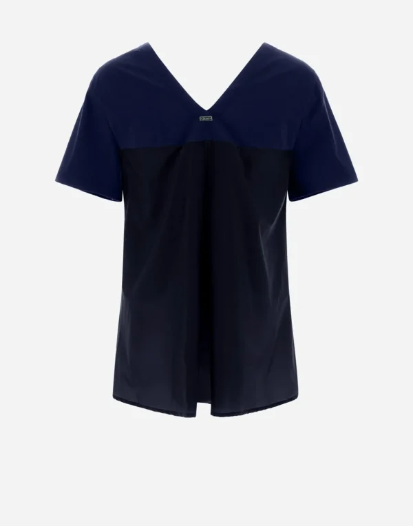 T-Shirt Con Scollo A V In Chic Cotton Jersey E New Techno Taffeta'>Herno Outlet