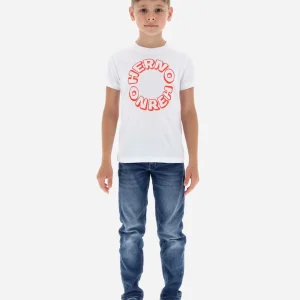 T-Shirt Con Stampa In Cotone>Herno Cheap