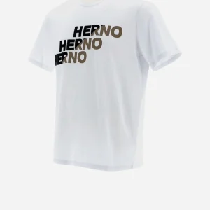 T-Shirt In Compact Jersey>Herno Shop