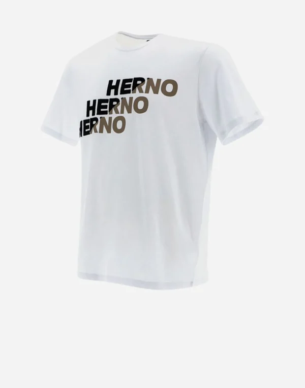 T-Shirt In Compact Jersey>Herno Shop