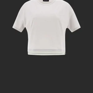 T-Shirt In Dynamic Interlock E Light Opalescent>Herno Fashion