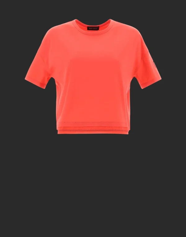 T-Shirt In Dynamic Interlock E Light Opalescent>Herno Store