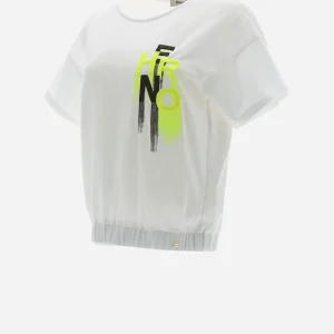 T-Shirt In Interlock Jersey Con Ricamo>Herno Sale