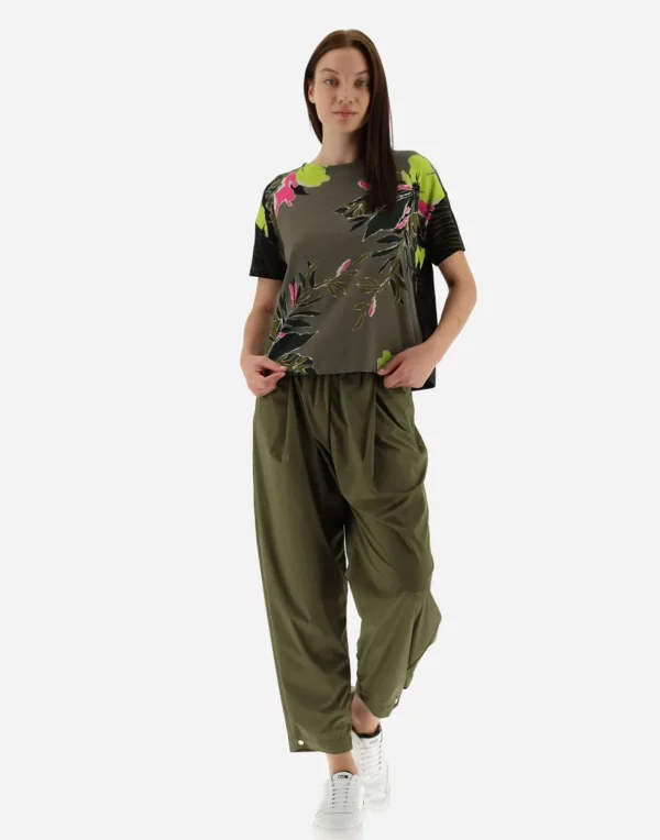 T-Shirt In Safari Patch Jersey>Herno Flash Sale