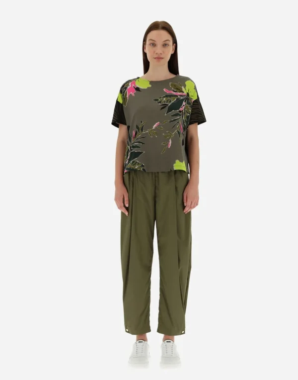 T-Shirt In Safari Patch Jersey>Herno Flash Sale