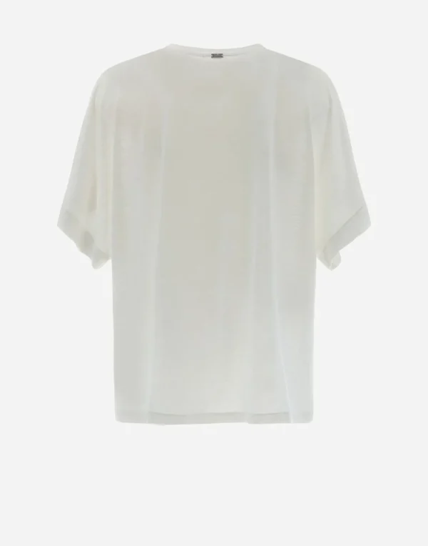 T-Shirt In Silk Jersey>Herno Best Sale