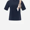 T-Shirt In Superfine Cotton Stretch E Bubble Foulard>Herno Outlet