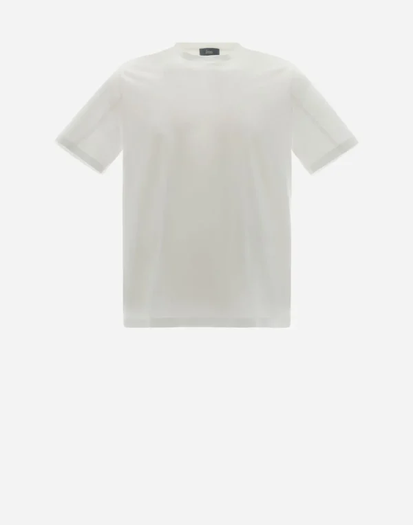 T-Shirt In Superfine Cotton Stretch>Herno New