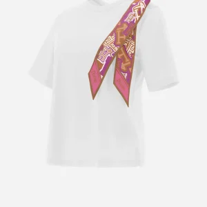 T-Shirt In Superfine Cotton Stretch E Bubble Foulard>Herno Online