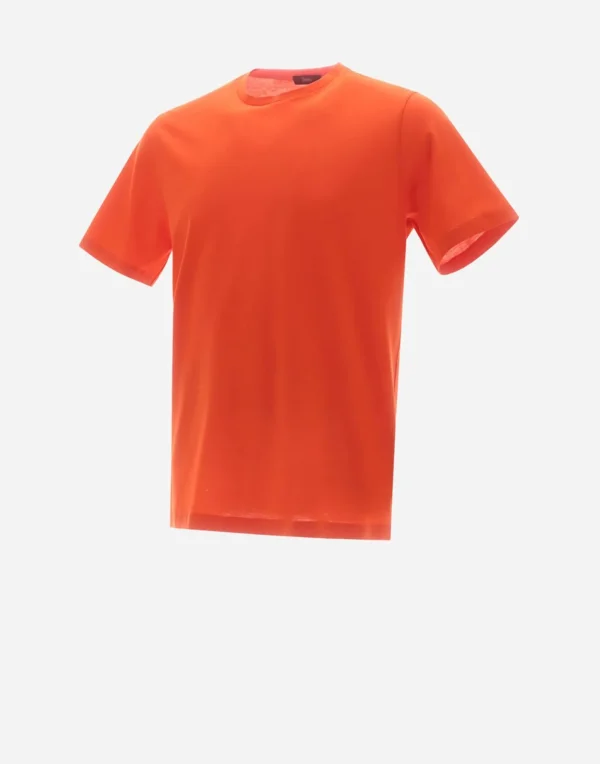 T-Shirt In Superfine Cotton Stretch>Herno Fashion