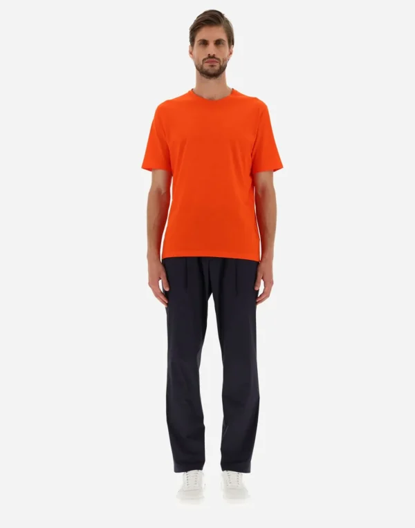 T-Shirt In Superfine Cotton Stretch>Herno Fashion