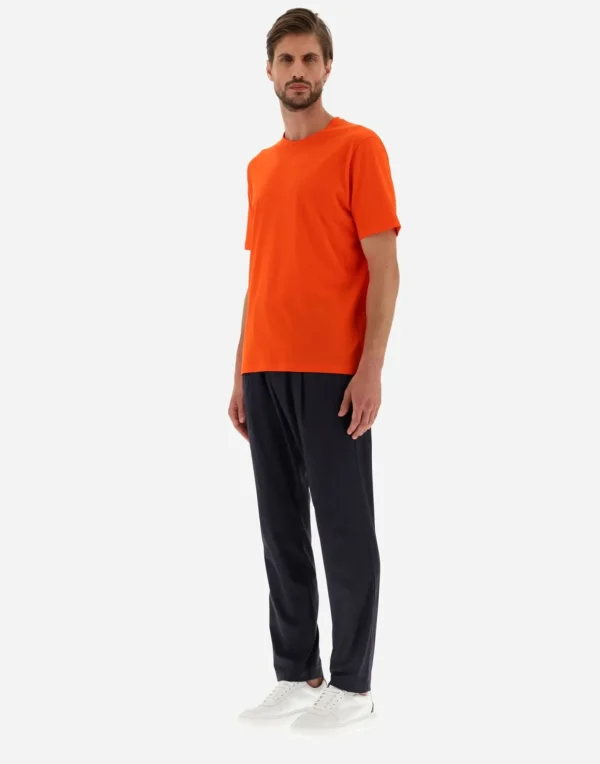 T-Shirt In Superfine Cotton Stretch>Herno Fashion