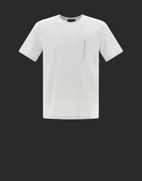 T-Shirt Laminar Con Taschino In Compact Jersey Con Dettagli In Nylon>Herno Cheap